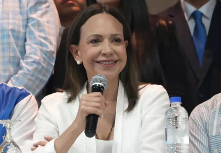 La líder opositora venezolana y Premio Nobel de la Paz 2025, María Corina Machado. Foto: EFE