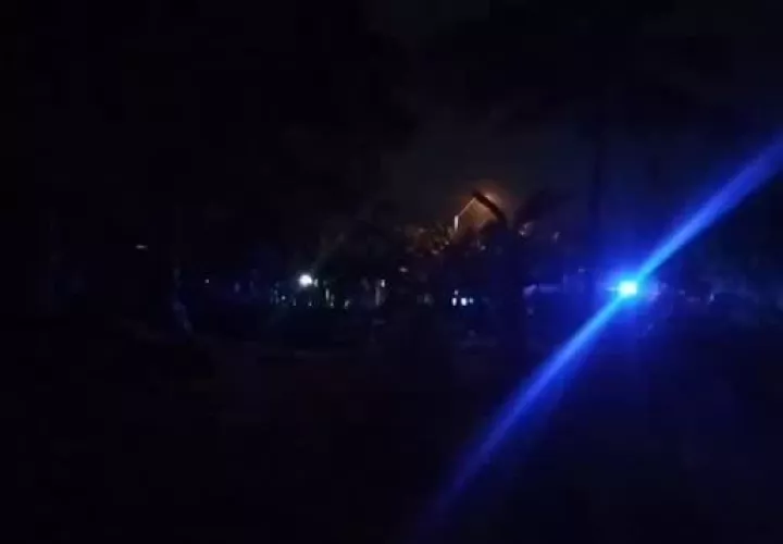 Las autoridades iniciaron operativos en diferentes puntos del distrito para dar con los responsables de este hecho. Foto: @demetrio_abrego_samudio 
