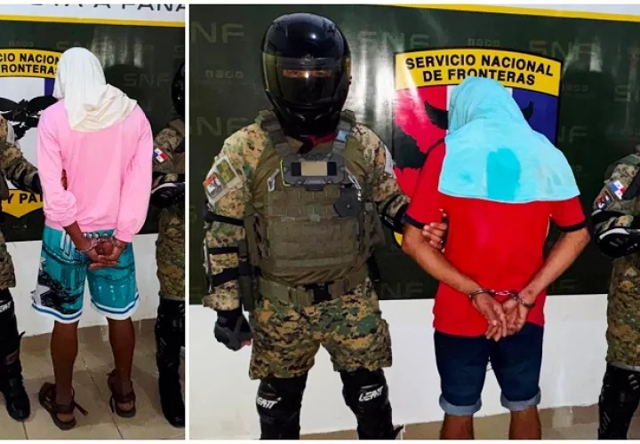 Los sospechosos fueron remitidos a la cárcel de Chiriquí.  /  Foto: Senafront