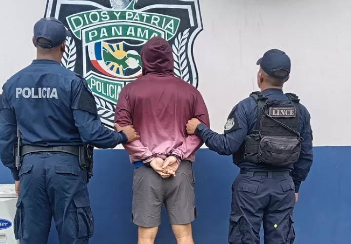 Una persona fue aprehendida por la Policía Nacional.