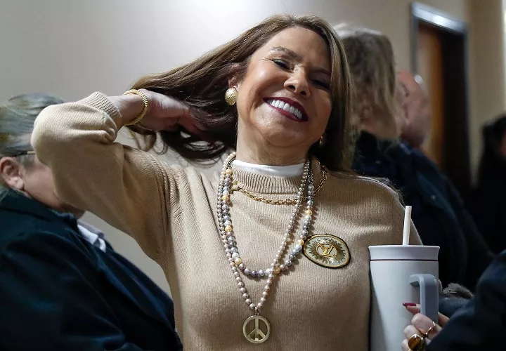 La senadora paraguaya Celeste Amarilla, implicada en un incidente racistas contra el jugador francés Kylian Mbappé. Foto. EFE