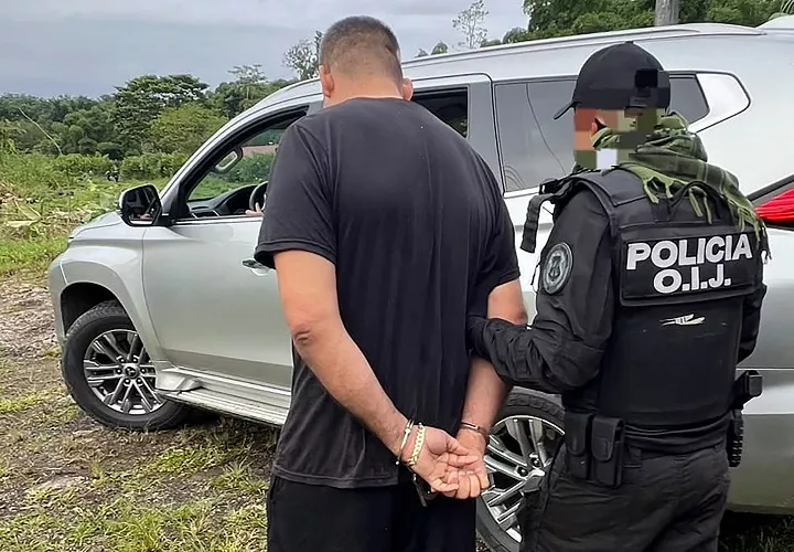 El pasado viernes, el Organismo de Investigación Judicial (OIJ) y la Fiscalía lograron el arresto de Alejandro Arias, alias Diablo, el narcotraficante más buscado del país en fuga desde hace diez años y buscado por Estados Unidos. Foto. EFE