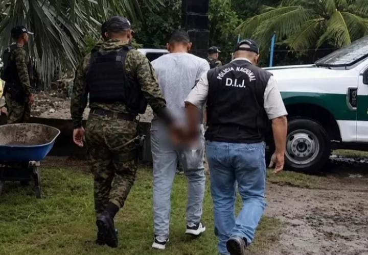 El sospechoso fue aprehendido en El Palmar, distrito de Barú.  /  Foto: PN