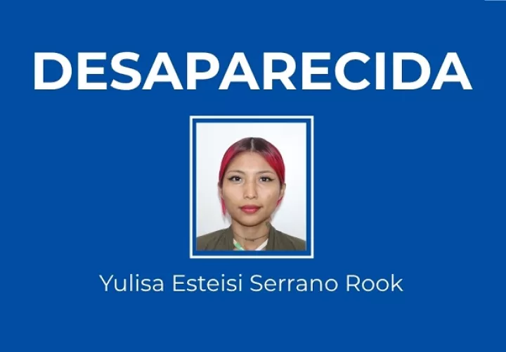 Yulisa Esteisi Serrano Rook, de 26 años, fue reportada como desaparecida en el sector de Samaria.  /  Foto: PGN