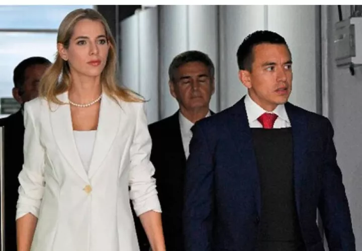 Noboa y Valbonesi son padres de dos hijos, Álvaro y Furio. La familia esperaba ahora la llegada de Stefano.