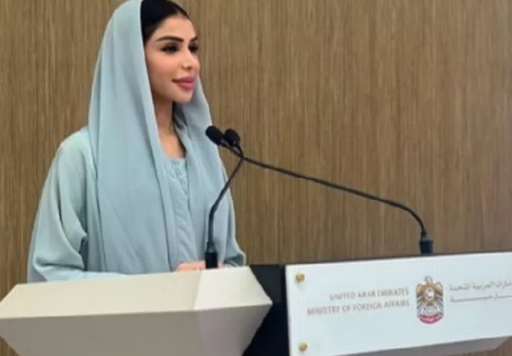 La directora del Departamento de Comunicaciones Estratégicas del Ministerio de Asuntos Exteriores emiratí, Afra Al Hameli, subrayó también que Emiratos Árabes Unidos mantiene su compromiso con la protección de la integridad del sistema financiero internacional y con el cumplimiento del derecho internacional y de los estándares internacionales. Foto. @AfraMalHameli
