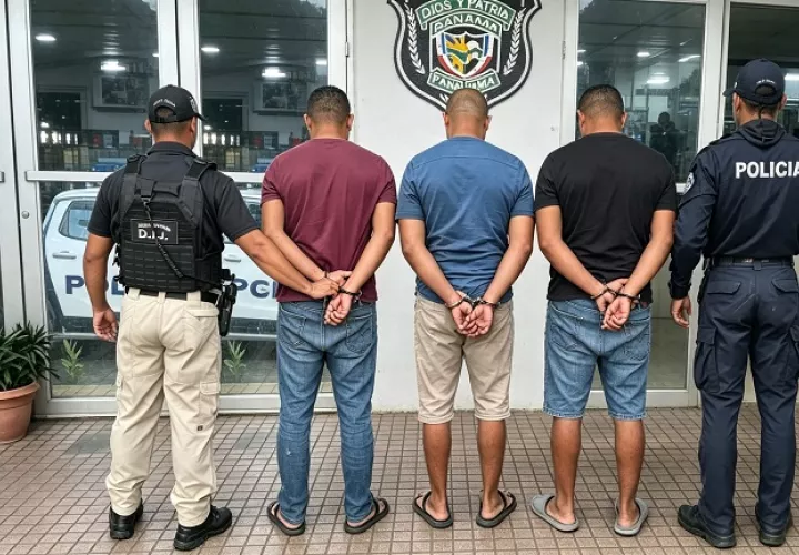 Los sospechosos fueron aprehendidos en la provincia de Panamá Oeste durante la ejecución de la "Operación Alba II".  /  Imagen: Eric Montenegro
