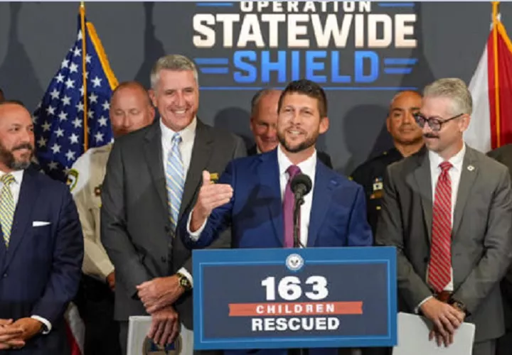 Según las autoridades, se trata de la primera operación estatal de recuperación de niños desaparecidos liderada por Florida. Foto. Fiscalía General de Florida 