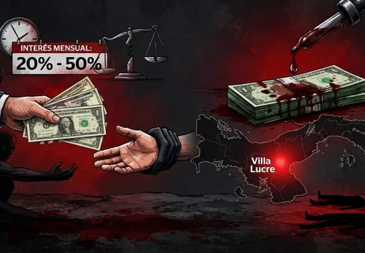 El peligro de caer en las redes de estas organizaciones de usureros informales arrastra un historial de luto internacional de extrema crueldad.  /  Imagen ilustrativa generada con IA