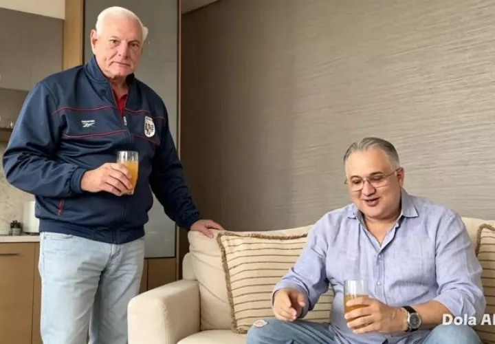 El  expresidente Ricardo Martinelli y el abogado Alfredo Vallarino. Vallarino