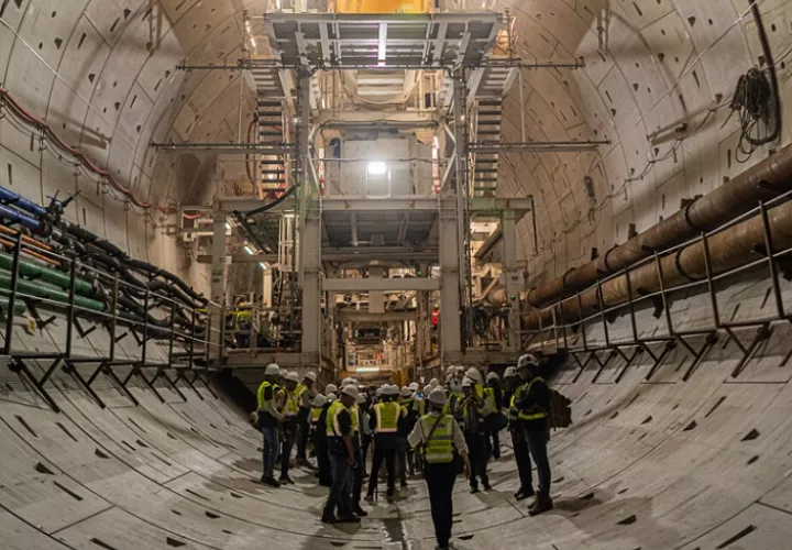 El accidente laboral ocurrió en el área del túnel.  /  Foto archivo: Metro