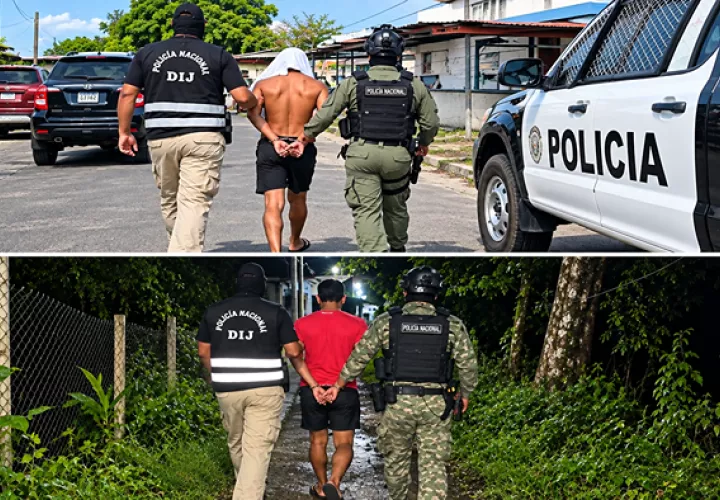 El operativo dejó como resultado cinco personas retenidas, entre ellas tres presuntamente involucradas en un homicidio.  /  Foto: Eric Montenegro