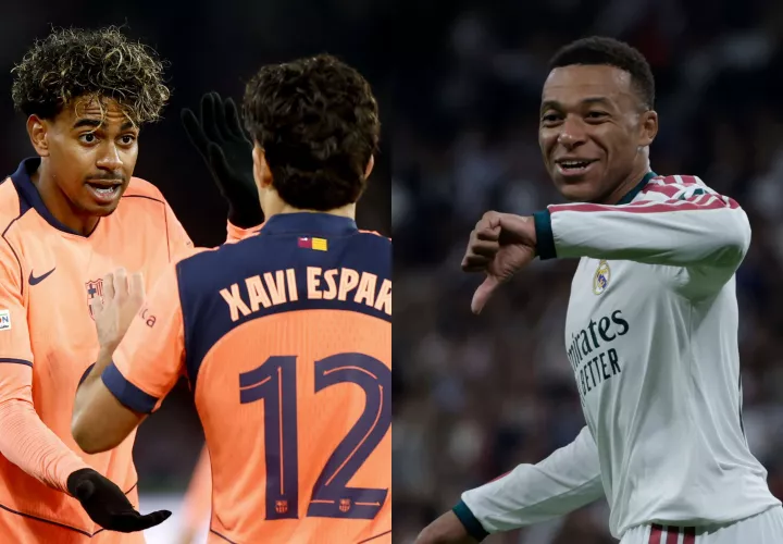 Lamine Yamal y Mbappé están llamados a ser figuras. /Fotos: EFE