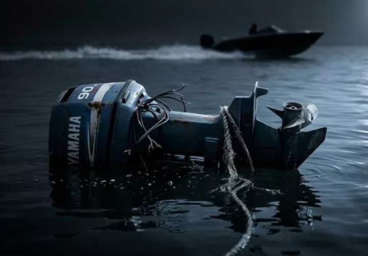 El botín de los piratas modernos ya no es oro ni plata: son motores y equipos de pesca. La historia de Morgan se repite en el siglo XXI.  /  Imagen ilustrativa generada con IA