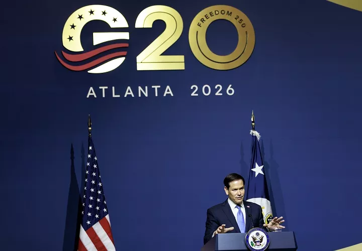 El secretario de Estado de EE.UU., Marco Rubio, participa en la cumbre del G20, Atlanta, Georgia, EE.UU. Foto. EFE
