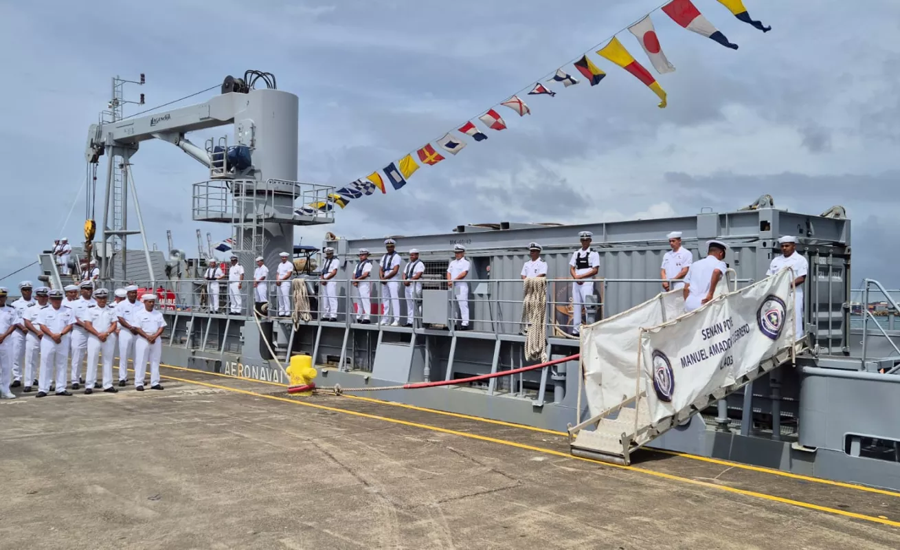 Buque panameño regresa al puerto Colón 2000 tras participar en ejercicios navales UNITAS 2025