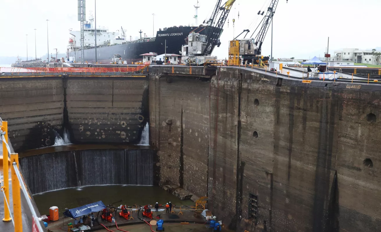 En imágenes: Canal de Panamá reacondiciona las históricas esclusas de Gatún