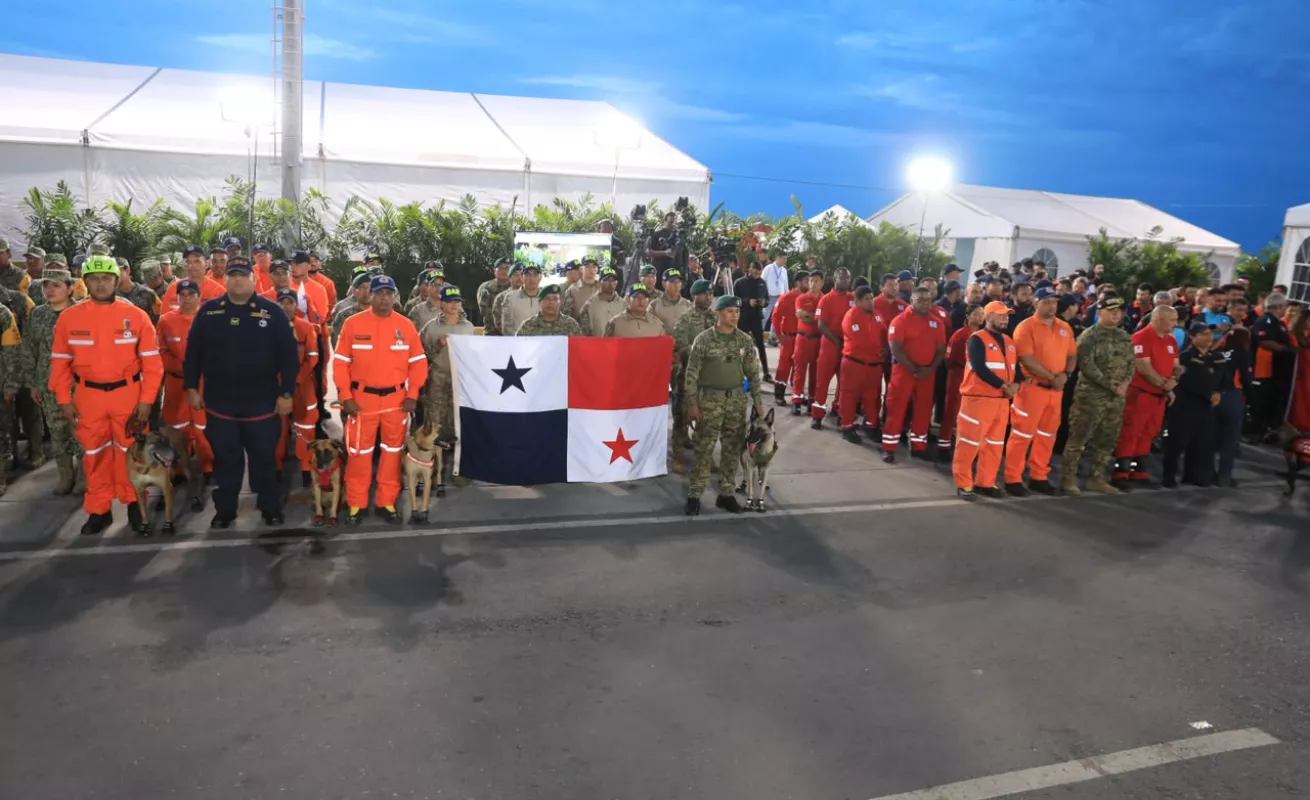 Hoy regresa el equipo de búsqueda y rescate de Panamá 