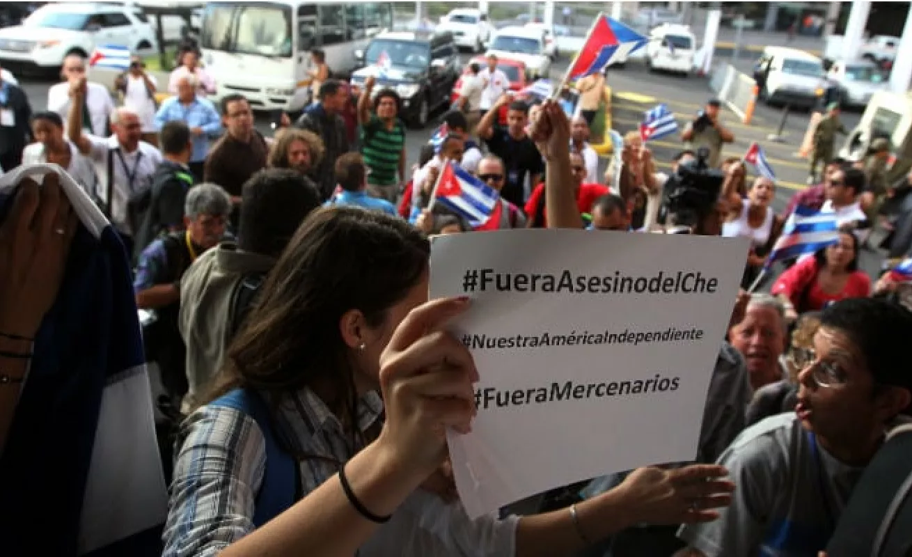 Cubanos marcaron con pleito el preámbulo de la Cumbre