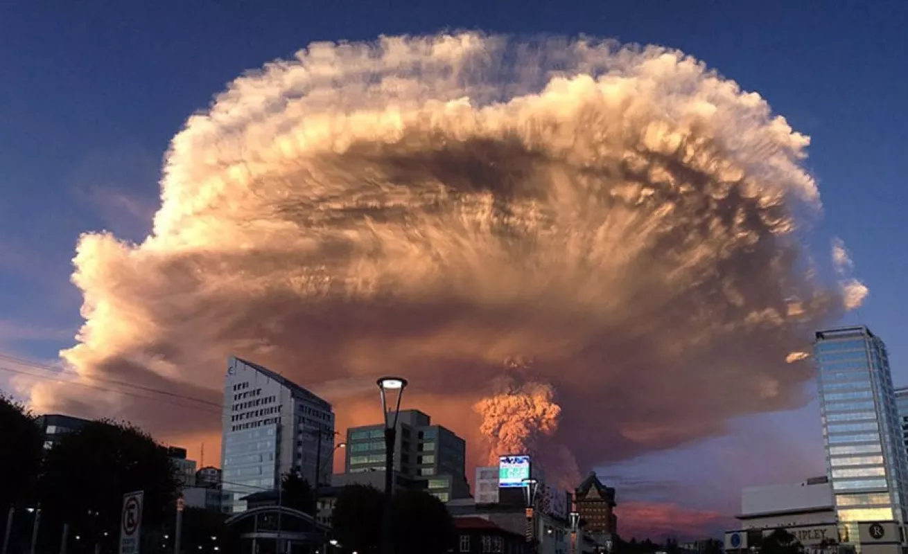 Calbuco, un volcán dramático e impactante....