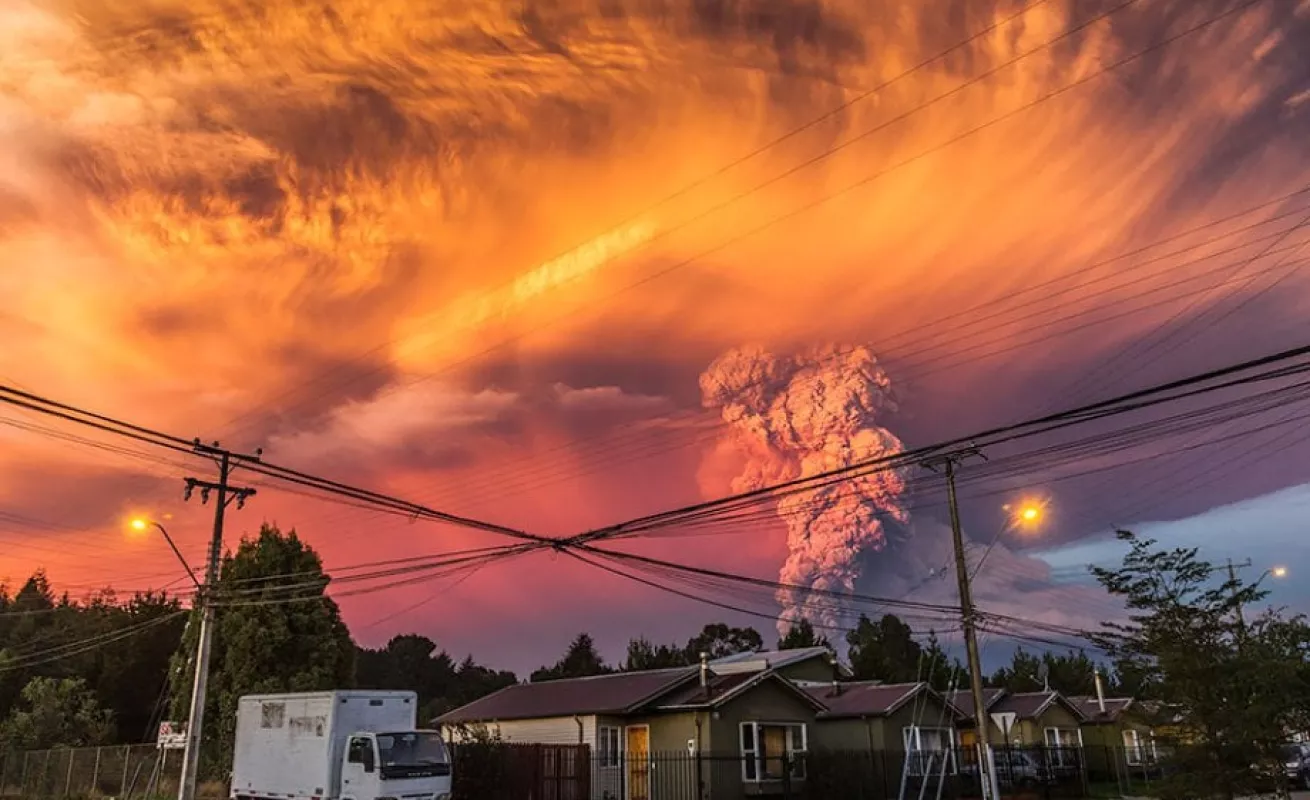 Calbuco, un volcán dramático e impactante....