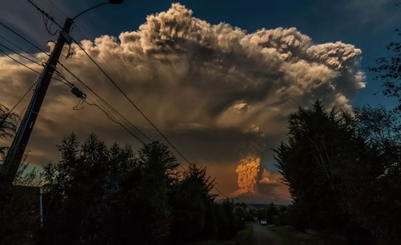 Calbuco, un volcán dramático e impactante....