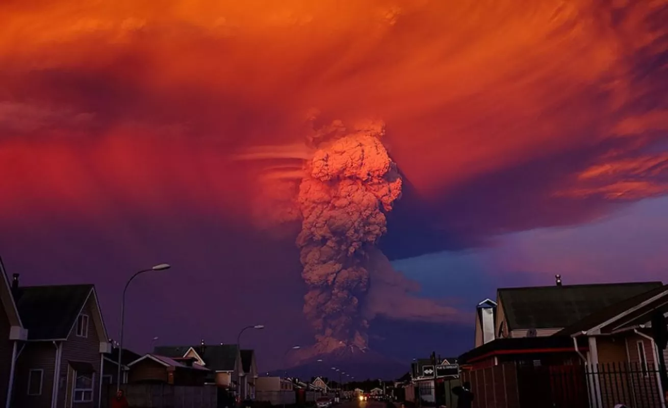 Calbuco, un volcán dramático e impactante....