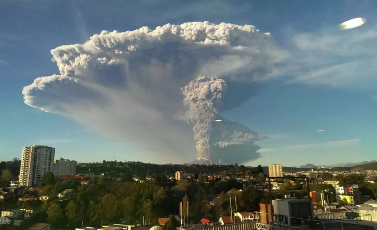 Calbuco, un volcán dramático e impactante....