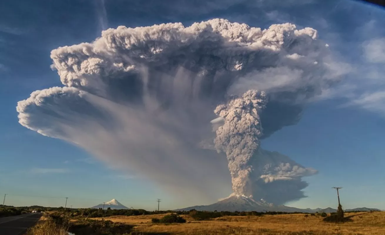 Calbuco, un volcán dramático e impactante....