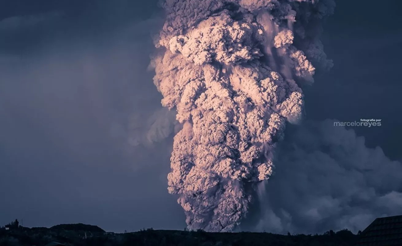Calbuco, un volcán dramático e impactante....