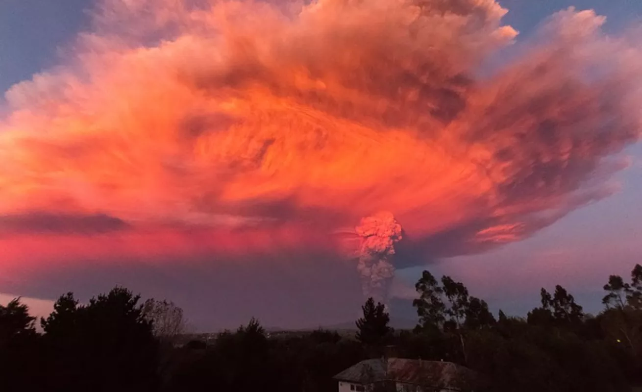 Calbuco, un volcán dramático e impactante....