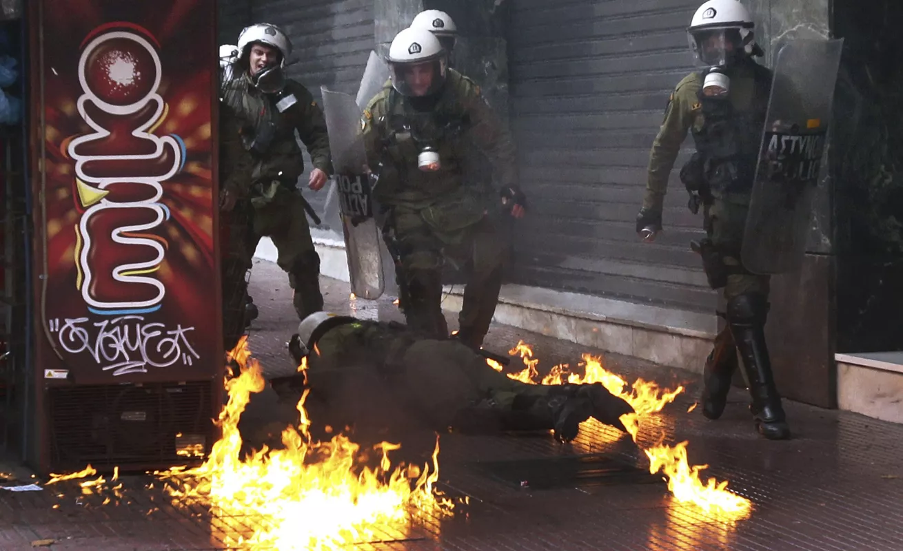 Grecia en contra de la reforma de las pensiones 