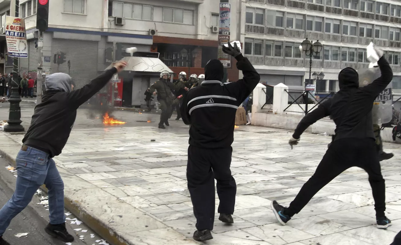 Grecia en contra de la reforma de las pensiones 