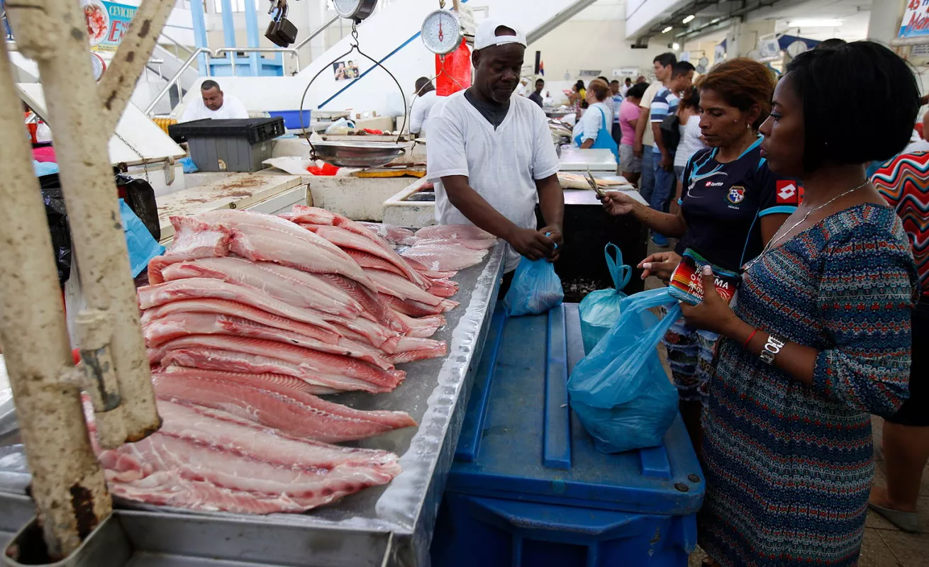 Mercado de Mariscos, epicentro de frescas especies marinas...