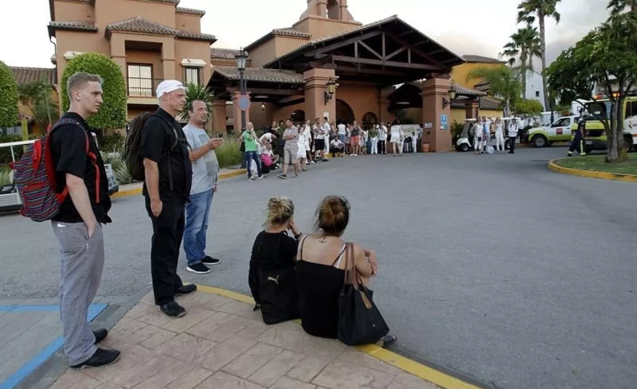 Incendio forestal en La Alcaidesa