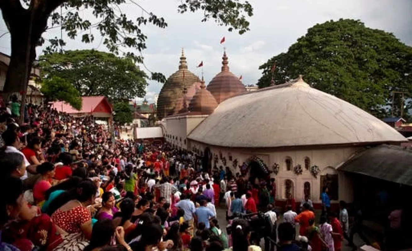 Festival Deodhani en el templo hindú