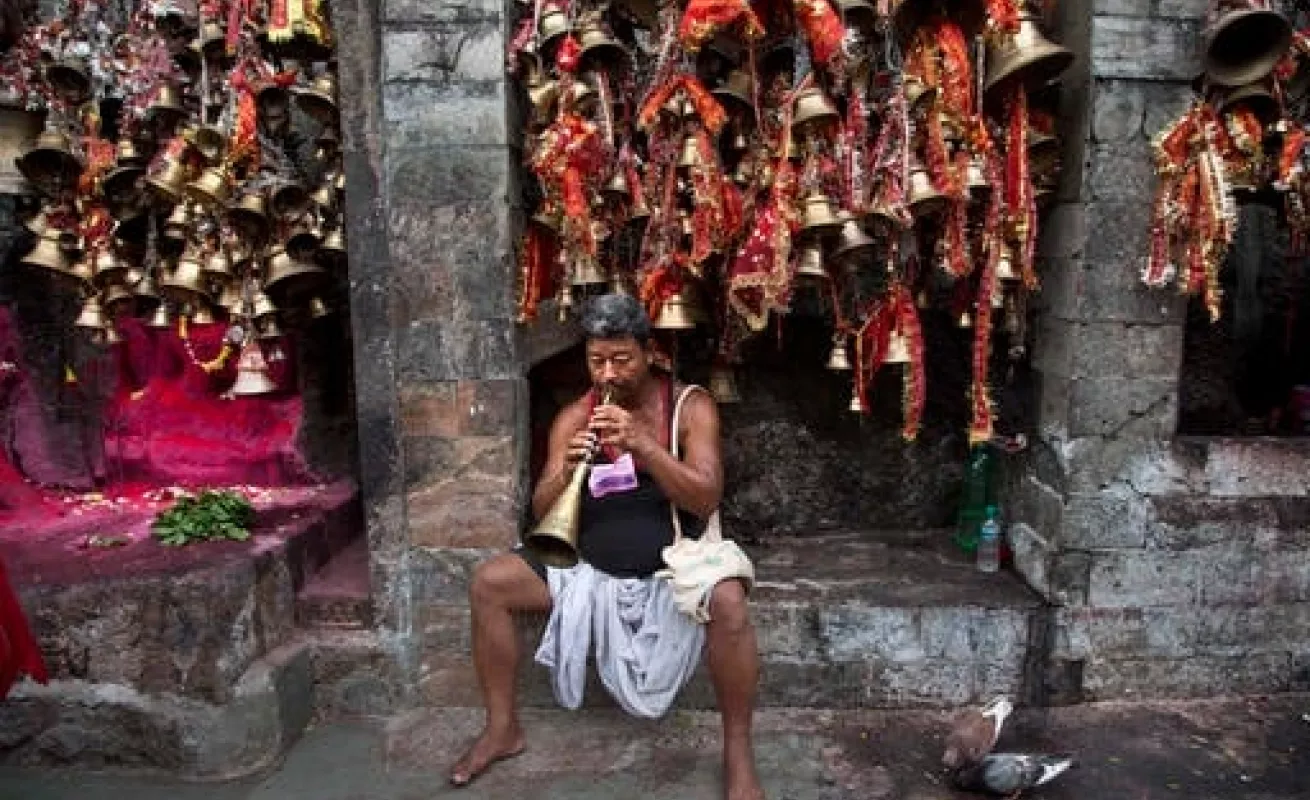 Festival Deodhani en el templo hindú