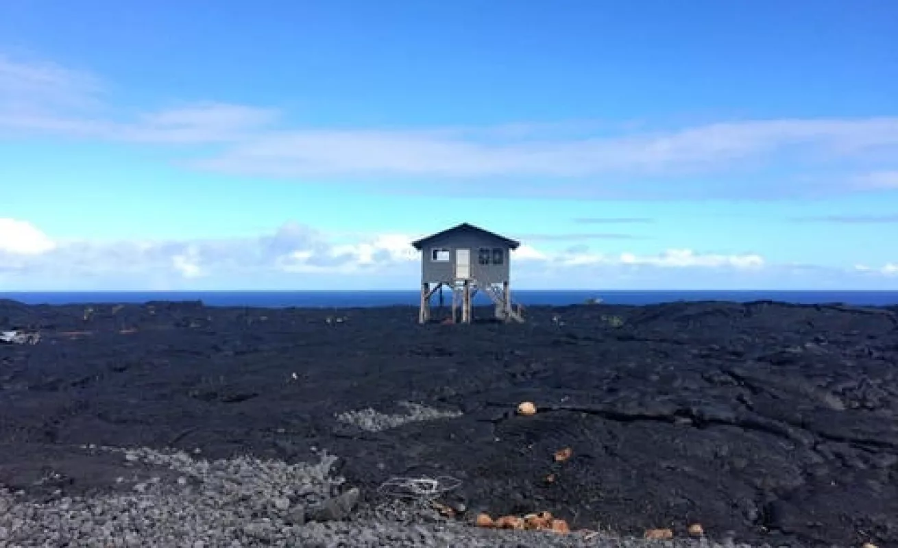 Lava ardiendo del Kilauea