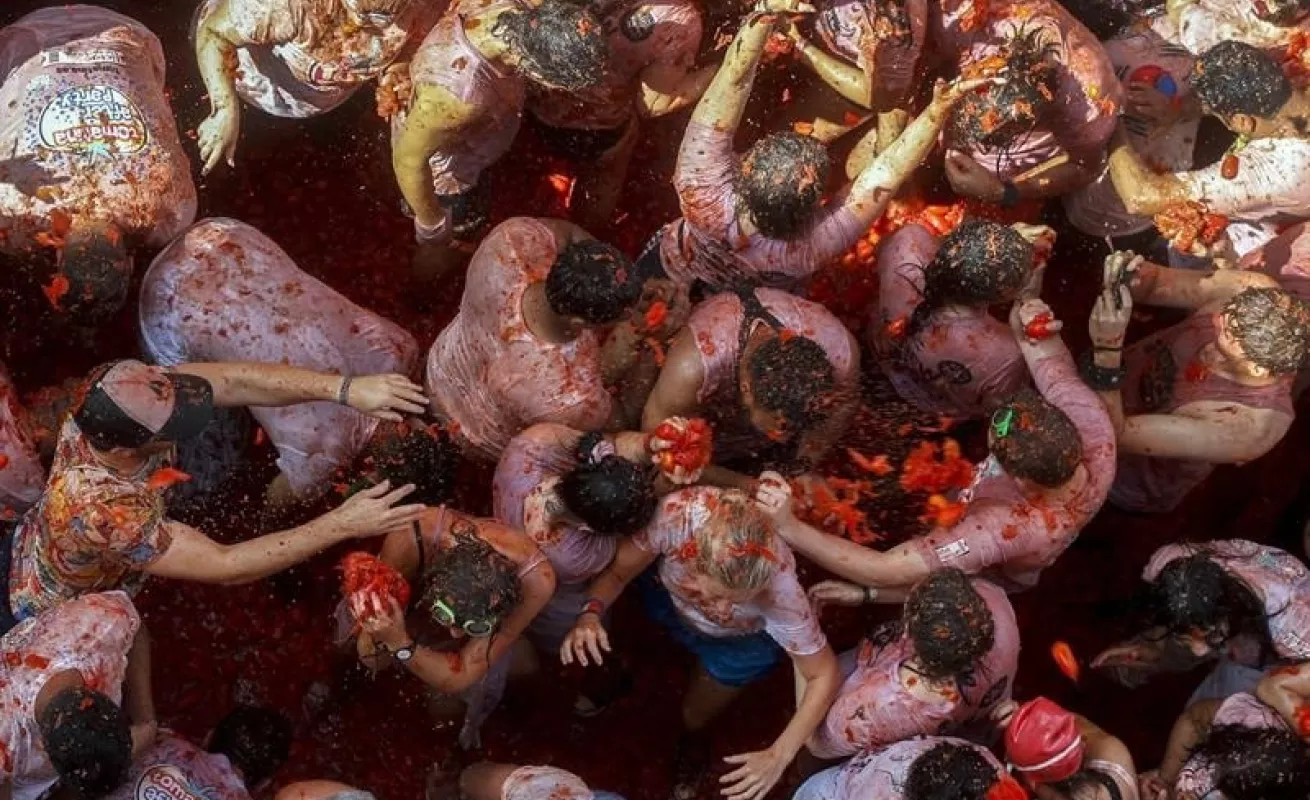 Tradicional 'Tomatina'