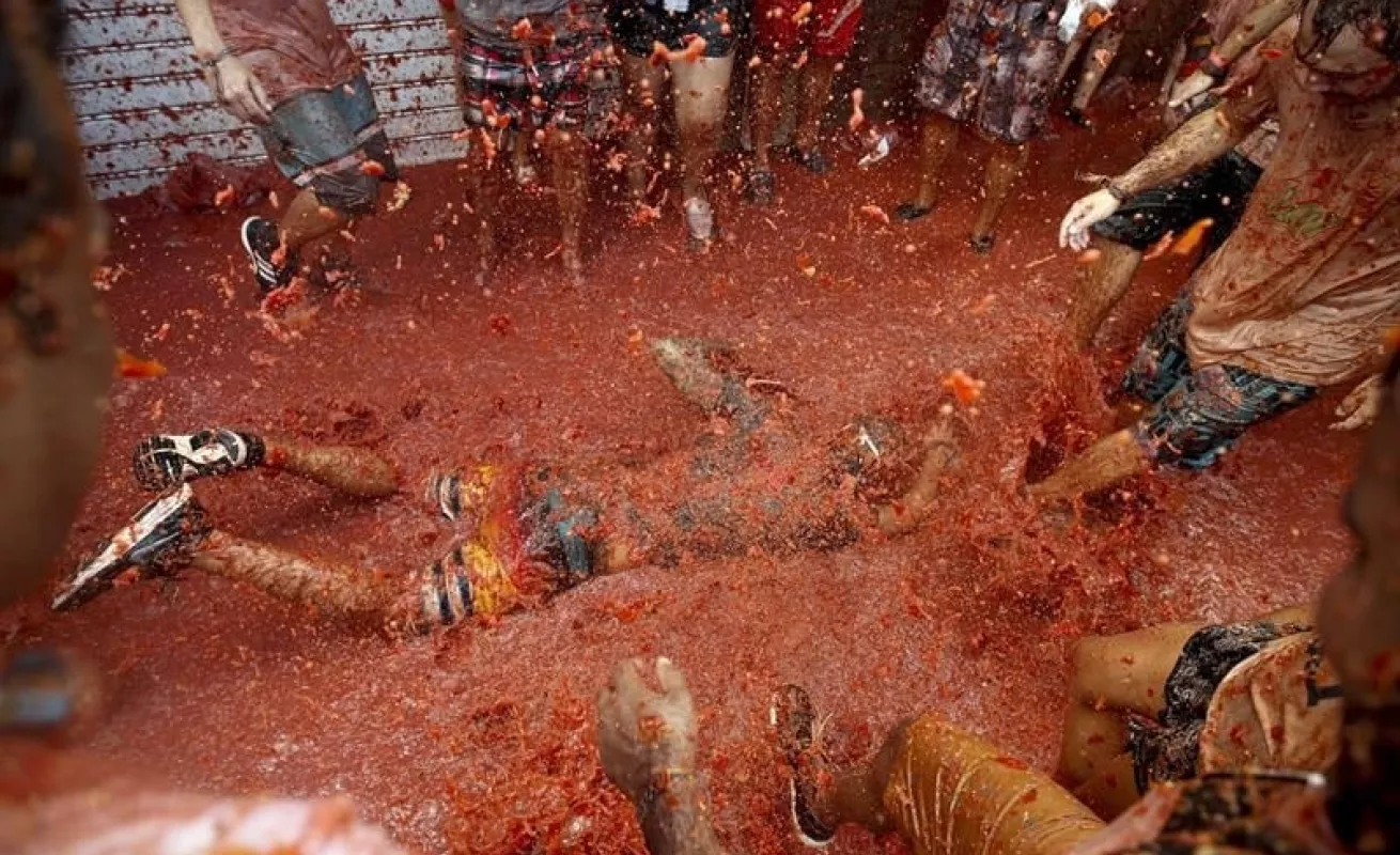 Tradicional 'Tomatina'