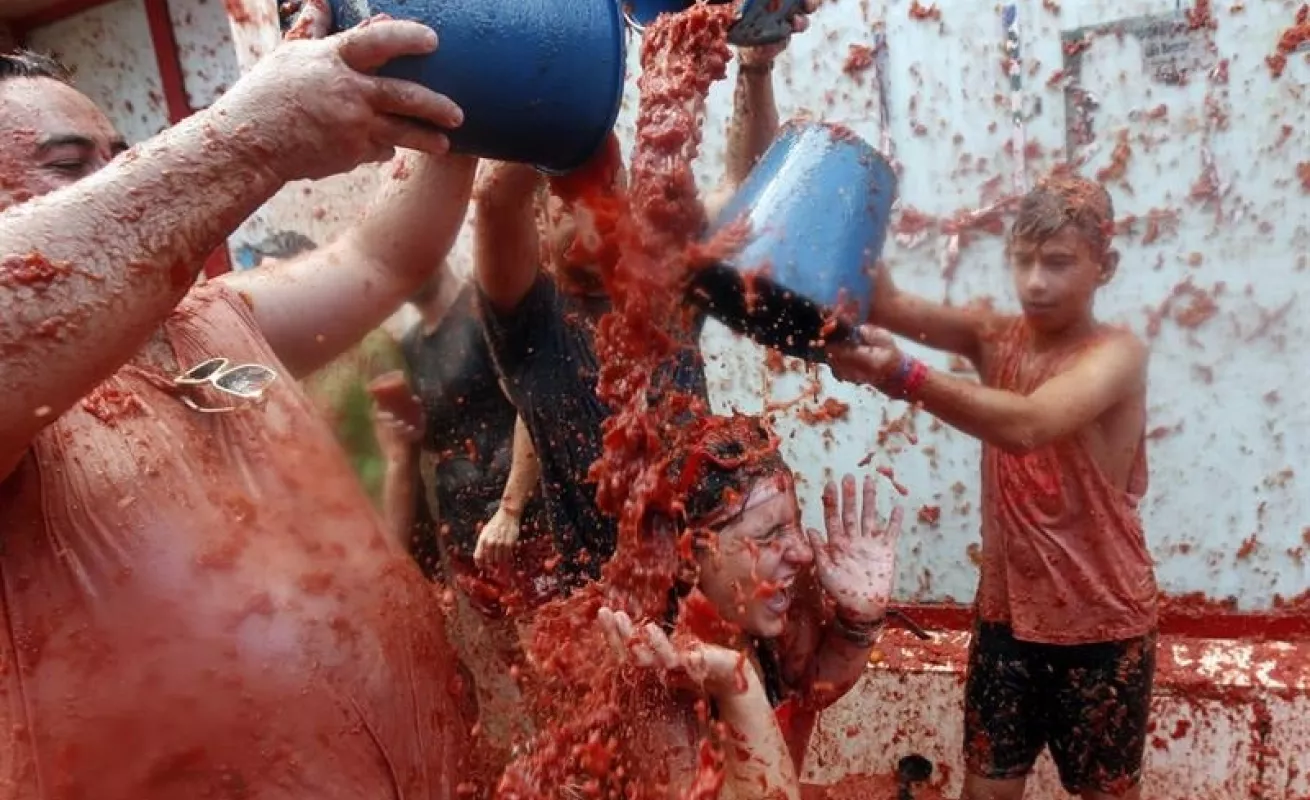 Tradicional 'Tomatina'