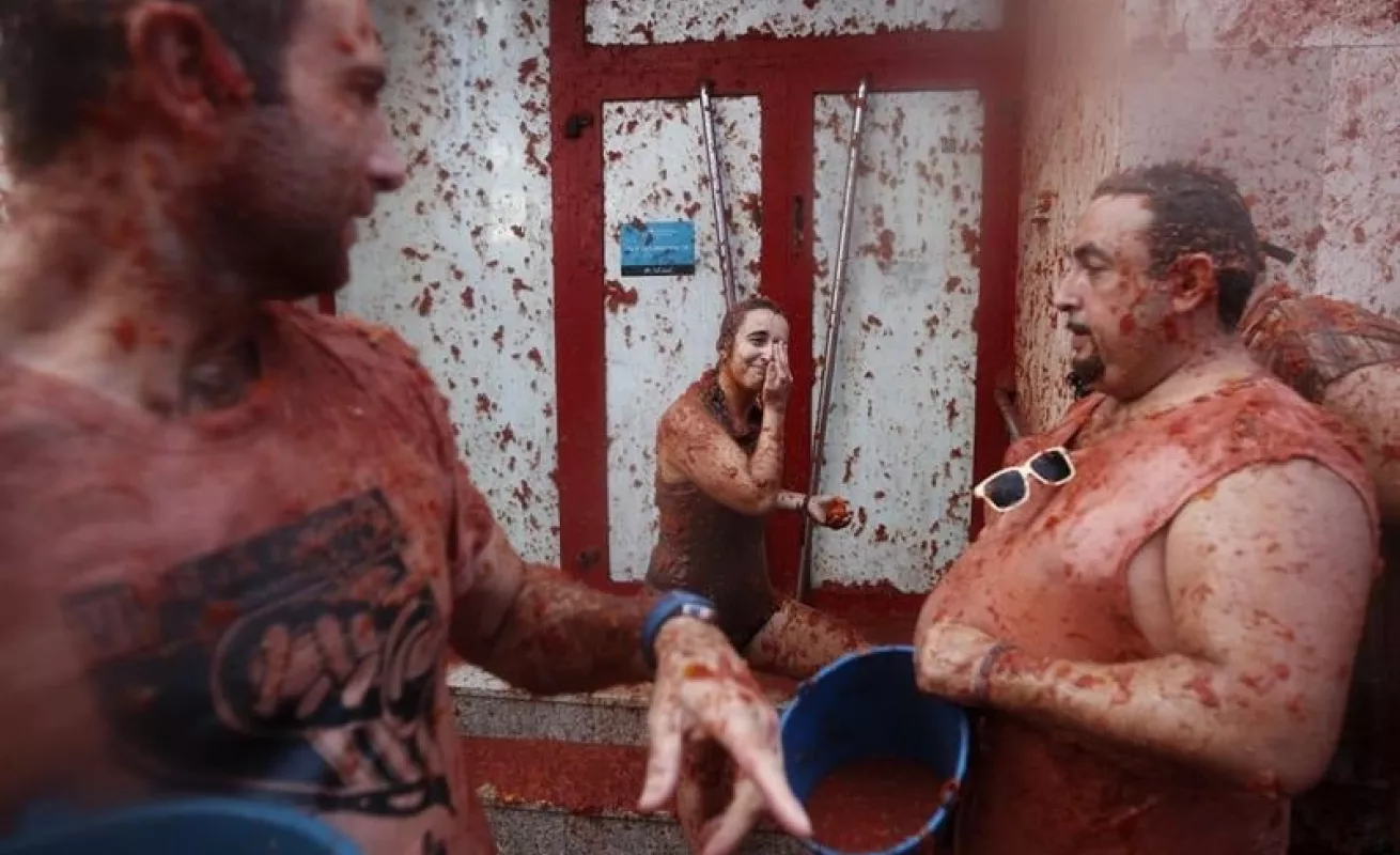 Tradicional 'Tomatina'