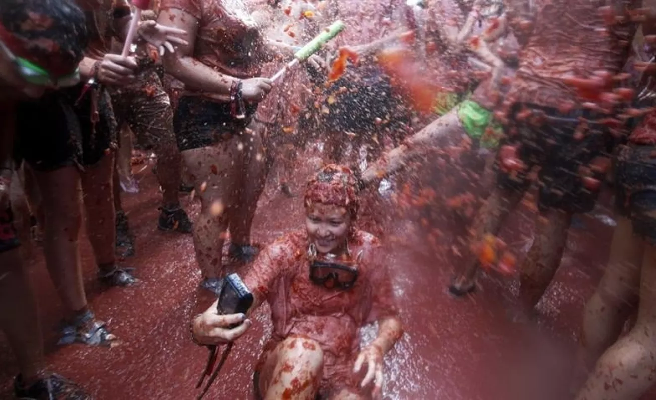 Tradicional 'Tomatina'