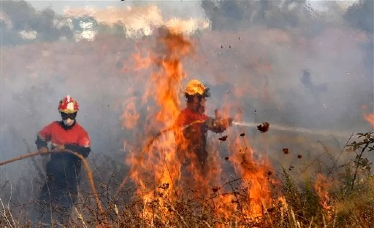 Llamas amenazan Valencia