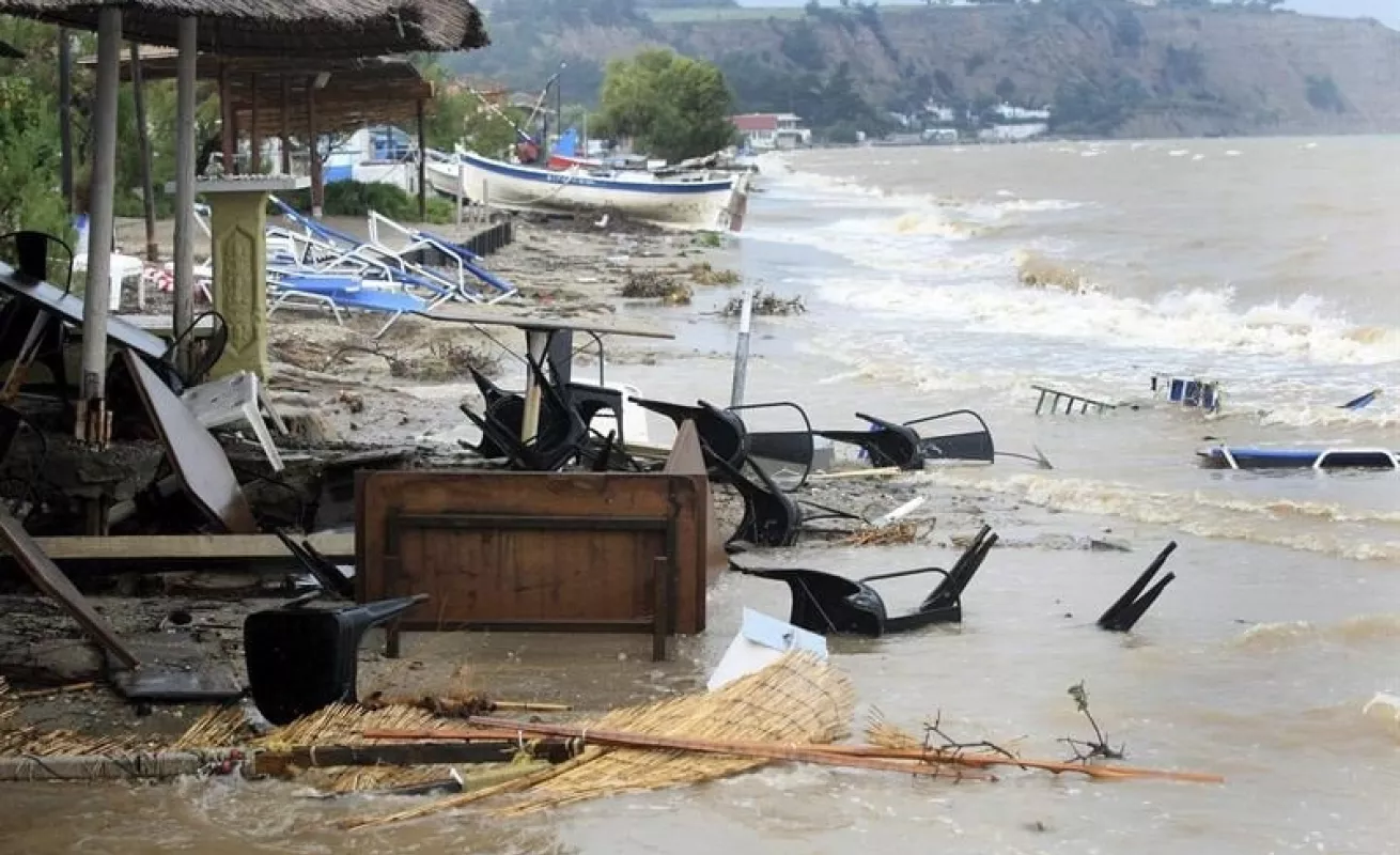 Grecia, anegada por las lluvias