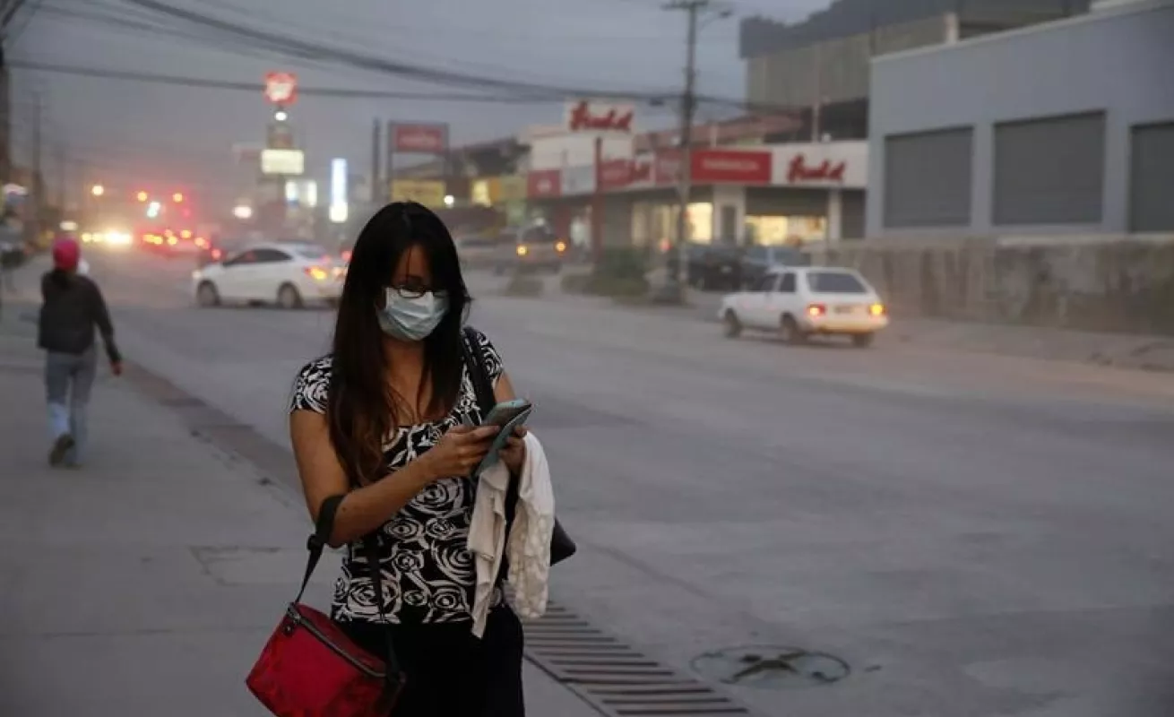 San José cubierta de ceniza