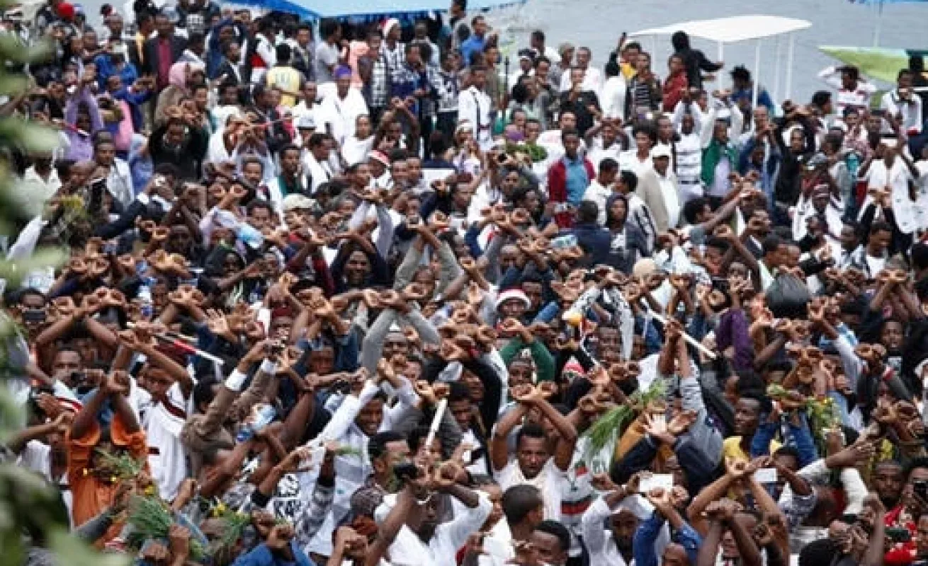 Estampida humana en Etiopía