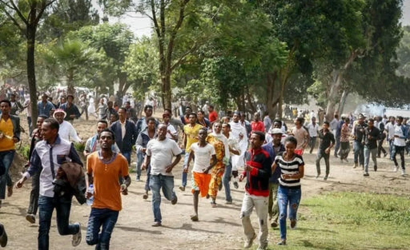 Estampida humana en Etiopía