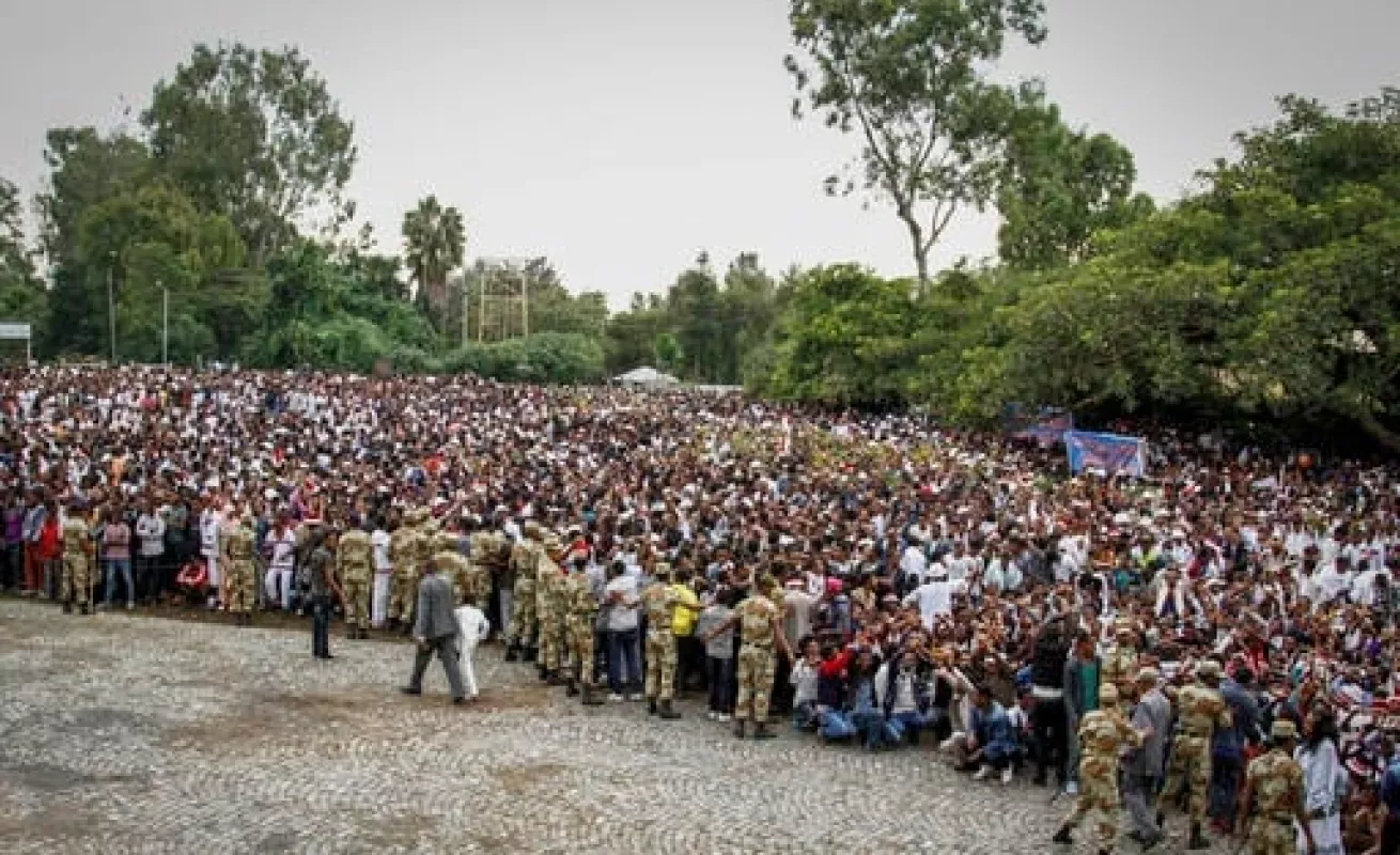 Estampida humana en Etiopía