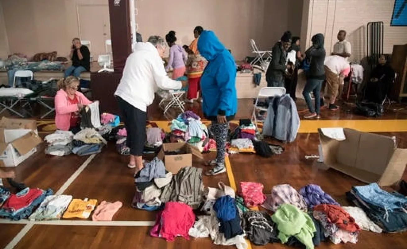 El agua cubre North Carolina 